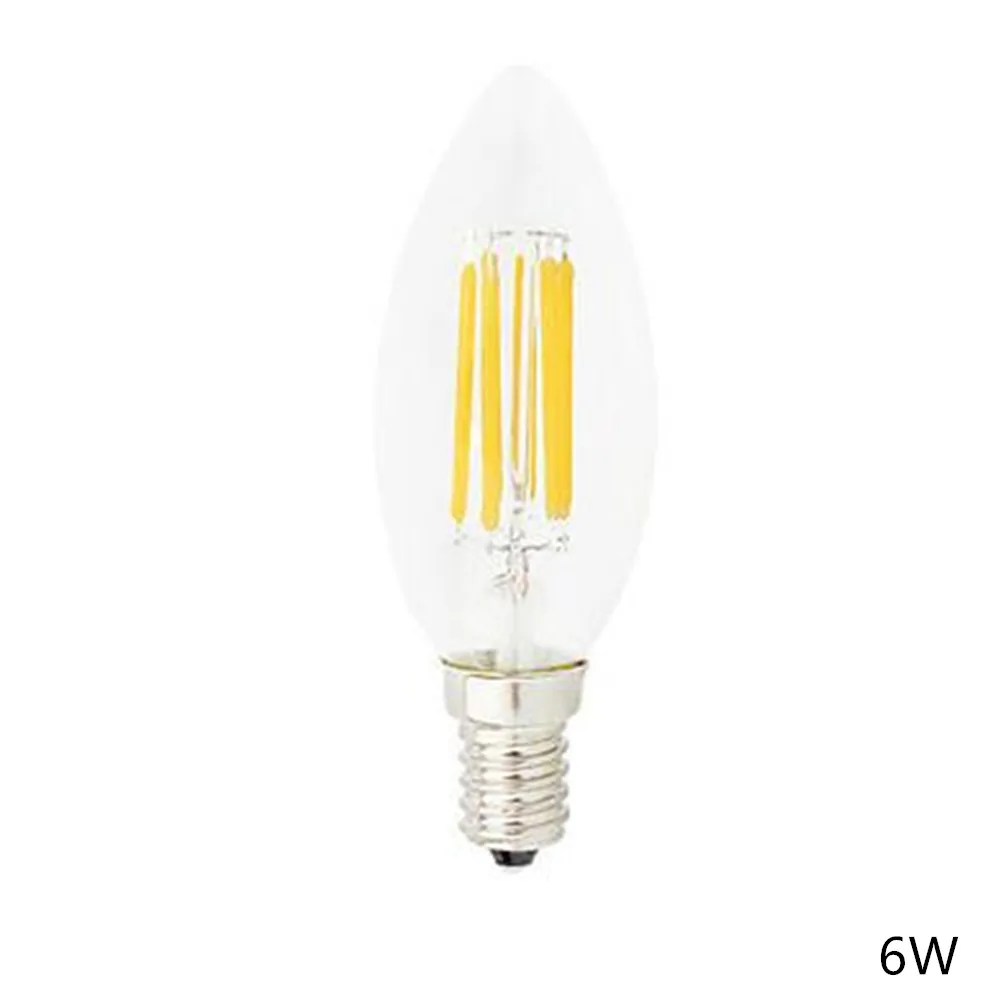 Ceny 10 sztuk E14 żarówka LED AC220 240 V 2 W 4 W 6 W świeczka z żarnikiem światła C35 żarówka edisona retro antyczne zabytkowe styl zimny biały ciepły biały