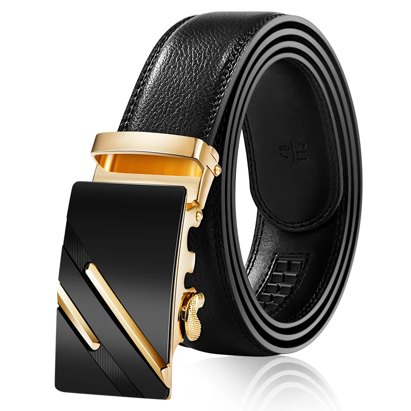Mens Business Style Belt Designer Leather Strap Male Belt Automatic ...