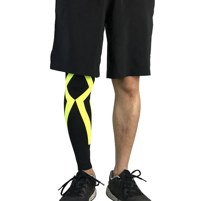 Men Supports Long Knee Legwarmers Compression Calf Sleeve Volleyball