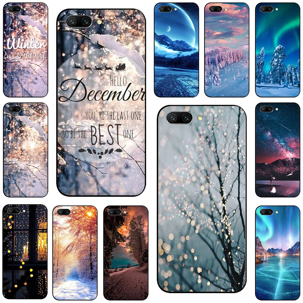 

Landscape Winter Light Snow Soft TPU Case for Huawei Honor 10 8 9 Lite 6A 7A Pro 7c 7x 8c 8x Nova 3 3i Y5 Y9 Y6 Y7 Prime
