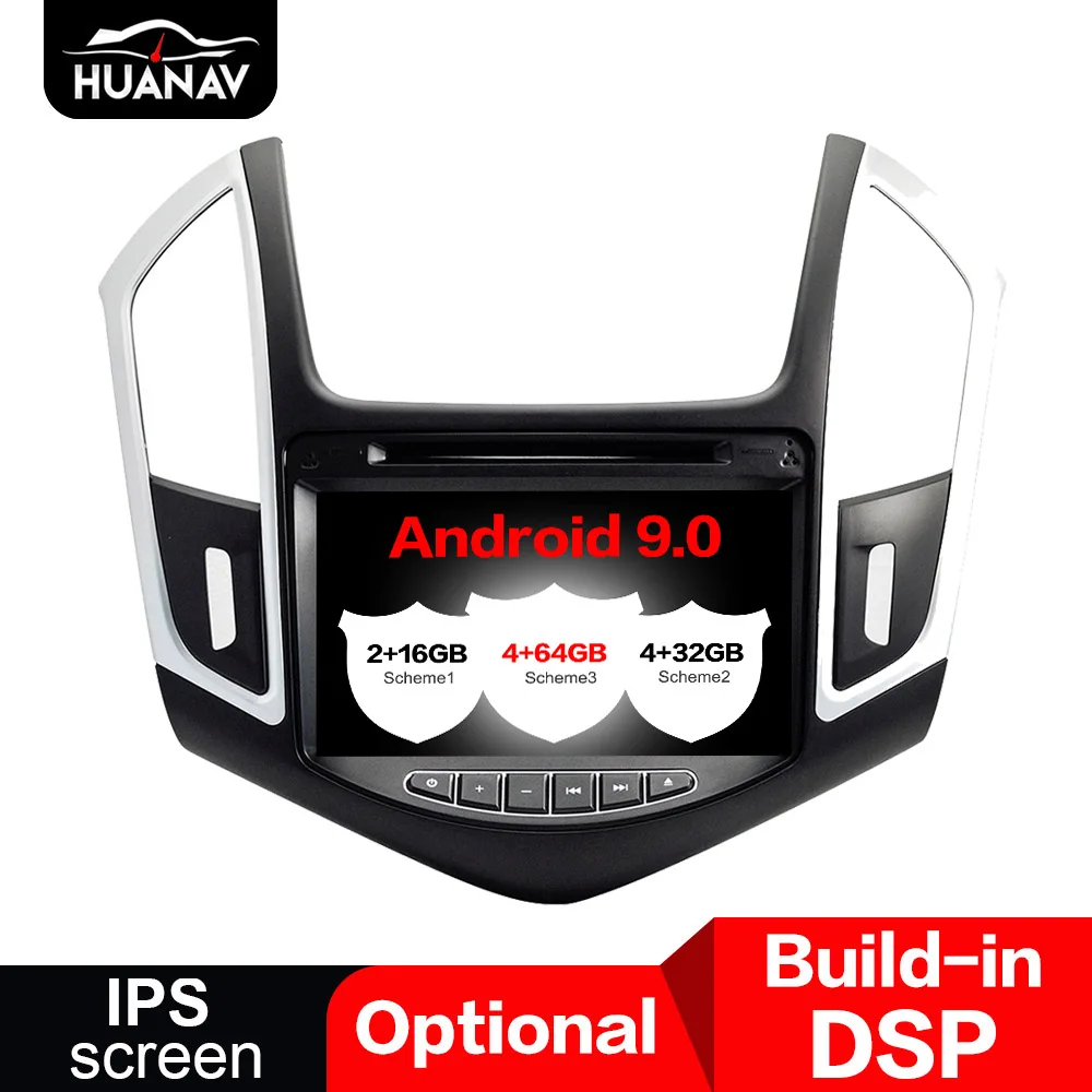Автомобильный DVD-плеер DSP навигация GPS Android 9 0 для Chevrolet CRUZE 2012 2013 2014 2015 Авторадио