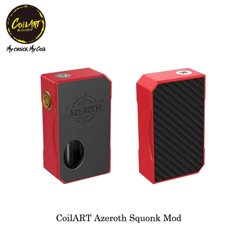 

Original CoilART Azeroth Squonk Mod elektronik sigara Vape box mod Compatible with 18650/20700/21700 battery Fit RDTA RTA RDA