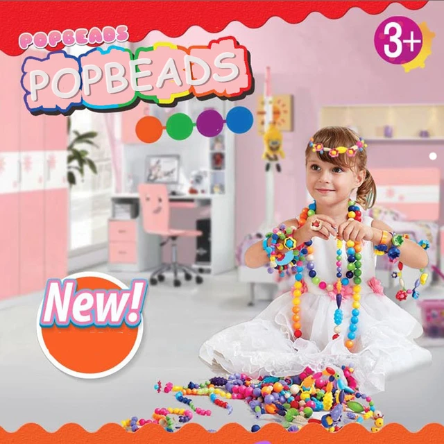 400pcs 100pcs Pop Beads Children Jewelry Amblyopia Candy Colors