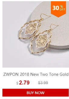 3 пар/компл. ZWPON мини Натуральный Камень Точка серьги нигерийском стиле для Для женщин Модные металлические слон серьги рождественские карточная игра подарки