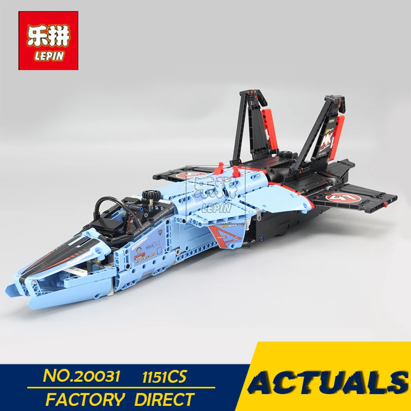 

LEPIN 20031 Technic AIR RACE JET Building Blocks With Electric Motors Power Functions Model Bricks Compatible With 42066 1151pcs