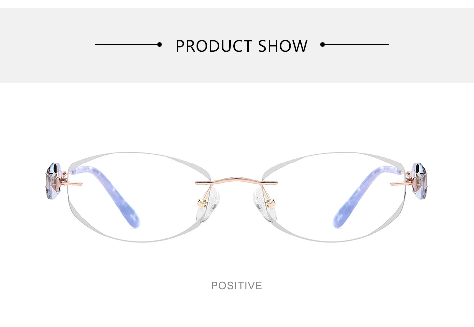 B титановая оправа для очков, женские ультралегкие Роскошные брендовые дизайнерские очки без оправы с алмазной огранкой, очки по рецепту 967