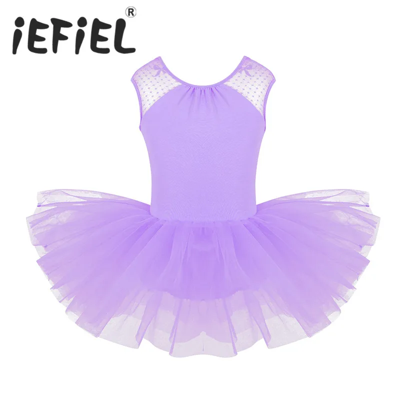 Toddler Girls Ballerina Costume Kids Ballet Dance Dress Dancewear Leotard Skirt