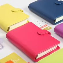 Lovedoki 2020 nuevo cuaderno Dokibook Candy Color cubierta A5 A6 hojas sueltas planificador de tiempo organizador serie diario Personal Memos(China)
