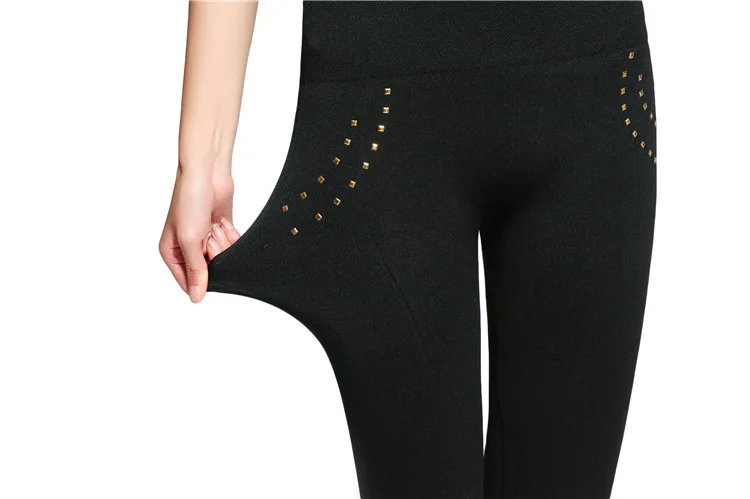 CUHAKCI Women Leggings Workout High Waist Sexy Leggins Zipper Top Black Slim Button Decoration Hot Sale Push Pencil Pants seasum leggings