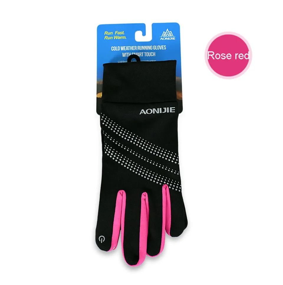 AONIJIE M50 Full Finger Screen Gloves Outdoor Sports Gloves Men Women Warm Windproof Running Cycling Hiking Climbing Ski 2 Sizes