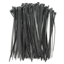 

KSOL 100PCS Strong Cable Ties / Tie Wraps Zip Ties Color:Black Size:5*300mm