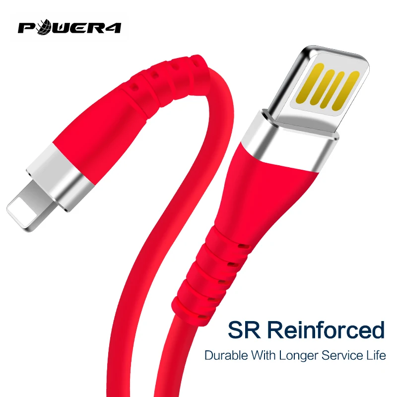 Противозамерзающий USB кабель Power4 для iPhone шнур быстрой зарядки Lightning провод Apple