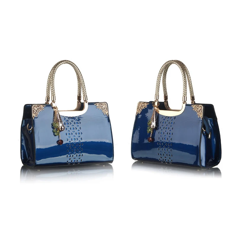 

New Bule Fashion Women Lady Sequined hollow out Shouder Bag solid Handbag Tote Bolsas Femininas Bolsos Mujer W0074