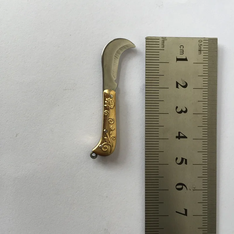 Карманный нож мини нож+ нож из нержавеющей стали из латуни