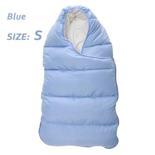 Niuniu/спальный мешок для папы; зимний конверт для новорожденных; теплый спальный мешок; хлопковый детский спальный мешок в коляске; chlafsack - Цвет: blue S