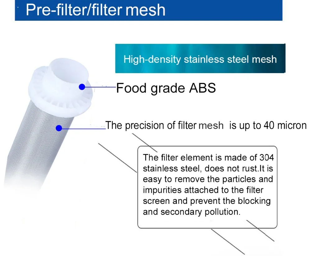 Siphon предфильтр для воды с обратной промывкой первый шаг системы очистки воды Латунь Нержавеющая сталь сетка prefiltro