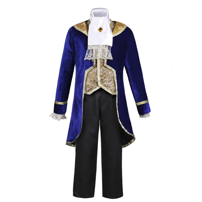 

2019 New Movie Prince Adam Costume Beauty and the Beast Cosplay Costume Halloween Party Adam Men halloween Party Clothes Stevens
