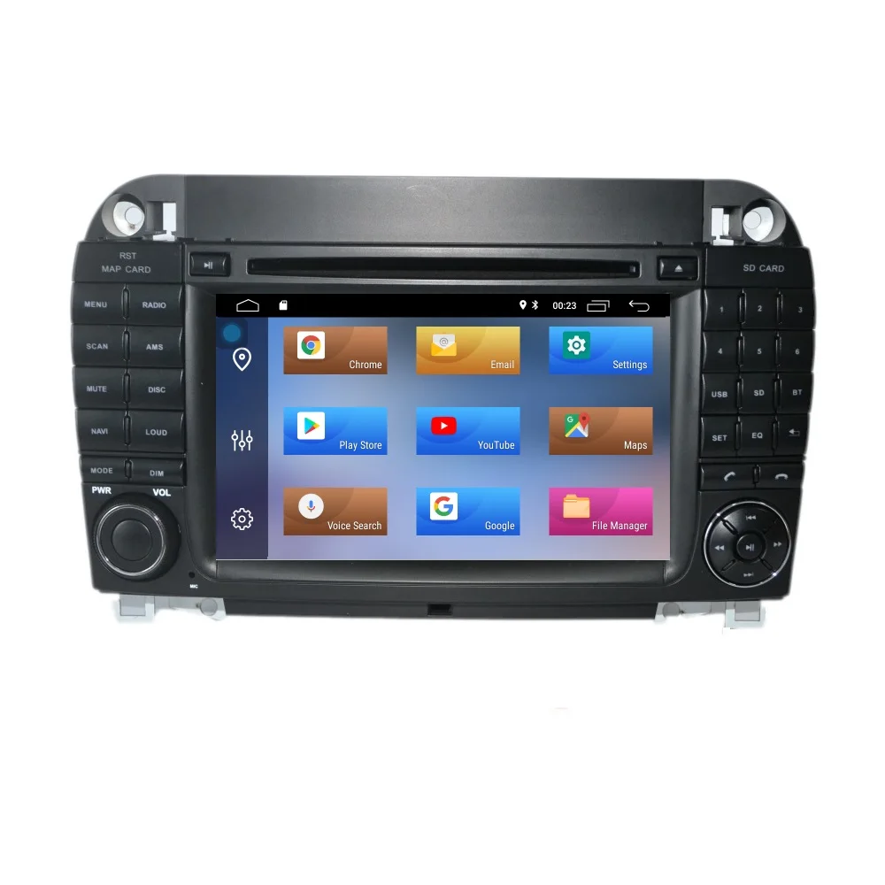 Top 7 inch Android 9 Car  GPS Navigation 2din DVD  Radio Player for BENZ W220/W215/S280/S320/S350/S400/S500/s class 19