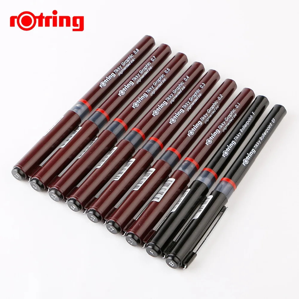 Rotring Tikky графические пигментированные чернила эскизная ручка Одноразовые