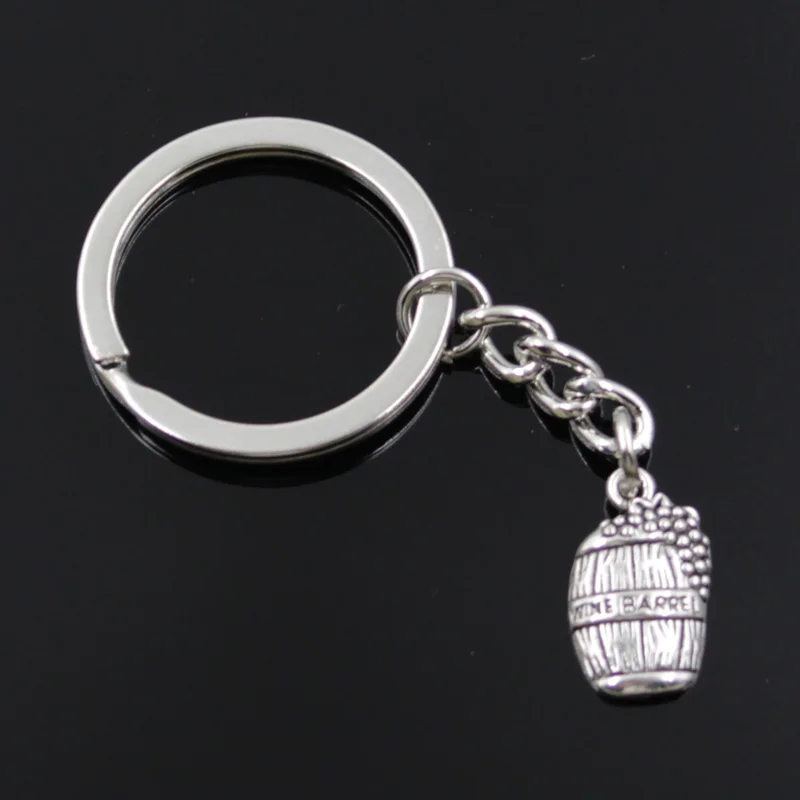 new fashion men 30mm keychain DIY metal holder chain vintage wine