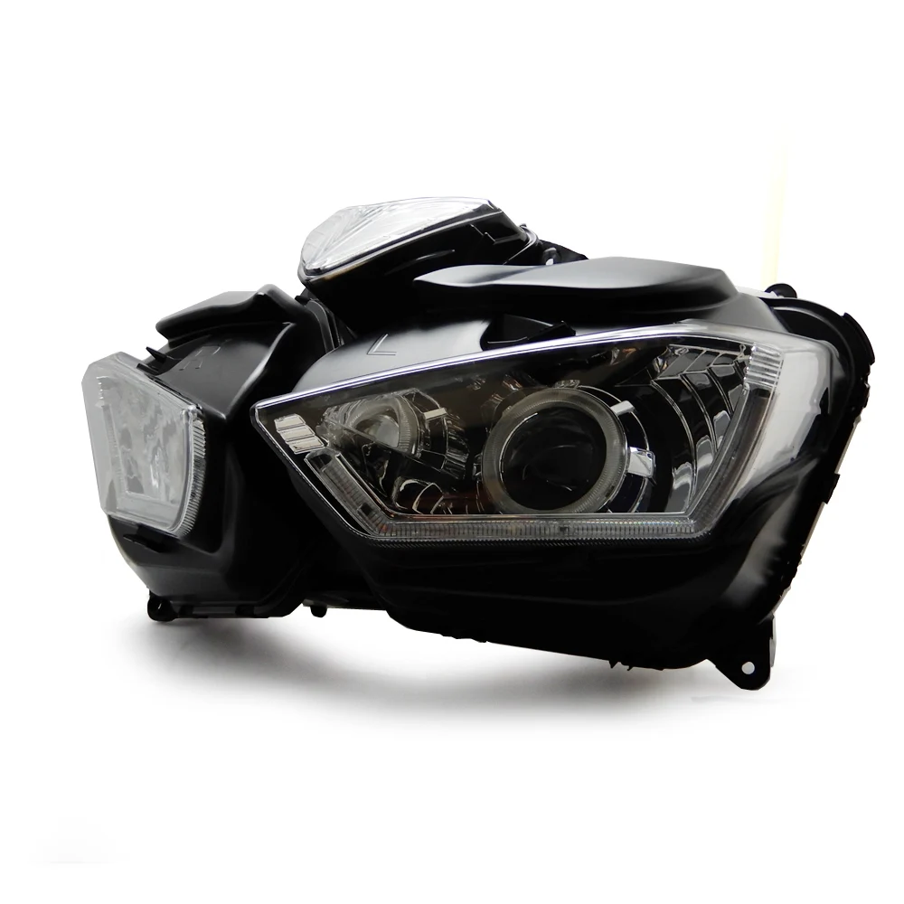 KEMiMOTO для YAMAHA YZF R25 R3 2013- мотоциклетная фара ангел демон глаз HID проектор фара R25 R3 HID Ангел глаз