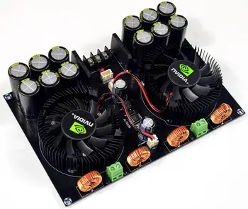 

TDA8954 420W + 420W 2.0 Class D Digital Power Amplifier Board with Fan Cooling