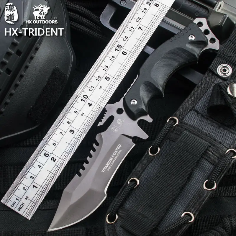 HX OUTDOORS Outdoor Portable Tactical army Survival Gear knife outdoor tools high hardness hunting knife essential tool fefense HX OUTDOORS Outdoor Portable Tactical army Survival Gear knife outdoor tools high hardness hunting knife essential tool fefense