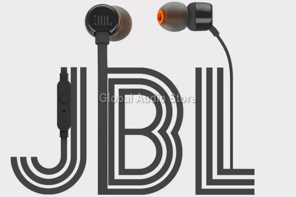 Наушники JBL T110 In-Ear Go с дистанционным управлением с микрофоном Спортивная музыка чистый бас звук гарнитура для leagoo s9 iPhone смартфон