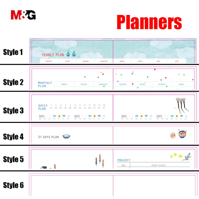 cute monthly planners