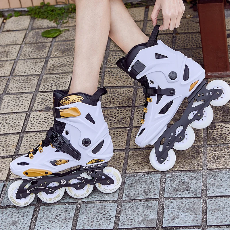 جديد 2018 الصيف مضمنة المهنية الكبار النساء الرجال سباق التعرج الجليد التزلج أحذية تزلج قابل للتعديل قابل للغسل بو عجلات Adulto 2 الألوان جديد 2018 الصيف مضمنة المهنية الكبار النساء الرجال سباق التعرج الجليد التزلج أحذية تزلج قابل للتعديل قابل للغسل بو عجلات Adulto 2 الألوان