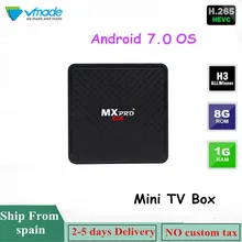 Vmade Android Smart tv Box H.265/HEVC Allwinner_H3 Android 7,0 OS 4 K 1080 p 1 Гб + 8 Гб поддерживает YouTube wifi Android MINI set top box