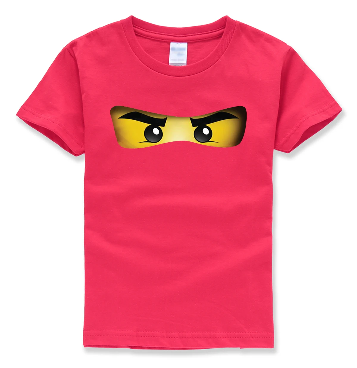 red Горячая Распродажа, ninjago, футболки из хлопка с короткими рукавами и круглым вырезом, одежда для маленьких мальчиков, летние футболки высокого качества - Цвет: red