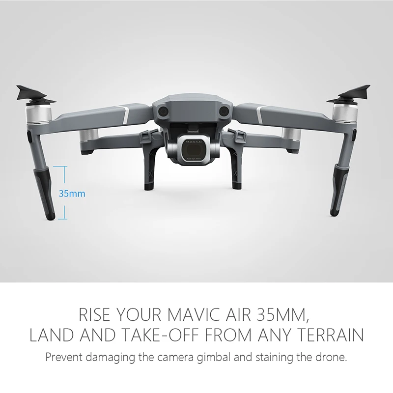 PGYTECH Mavic 2 Pro Расширенный посадочный механизм удлинитель для ног Держатель скелетов для DJI Mavic 2 Zoom посадочные ножки аксессуары