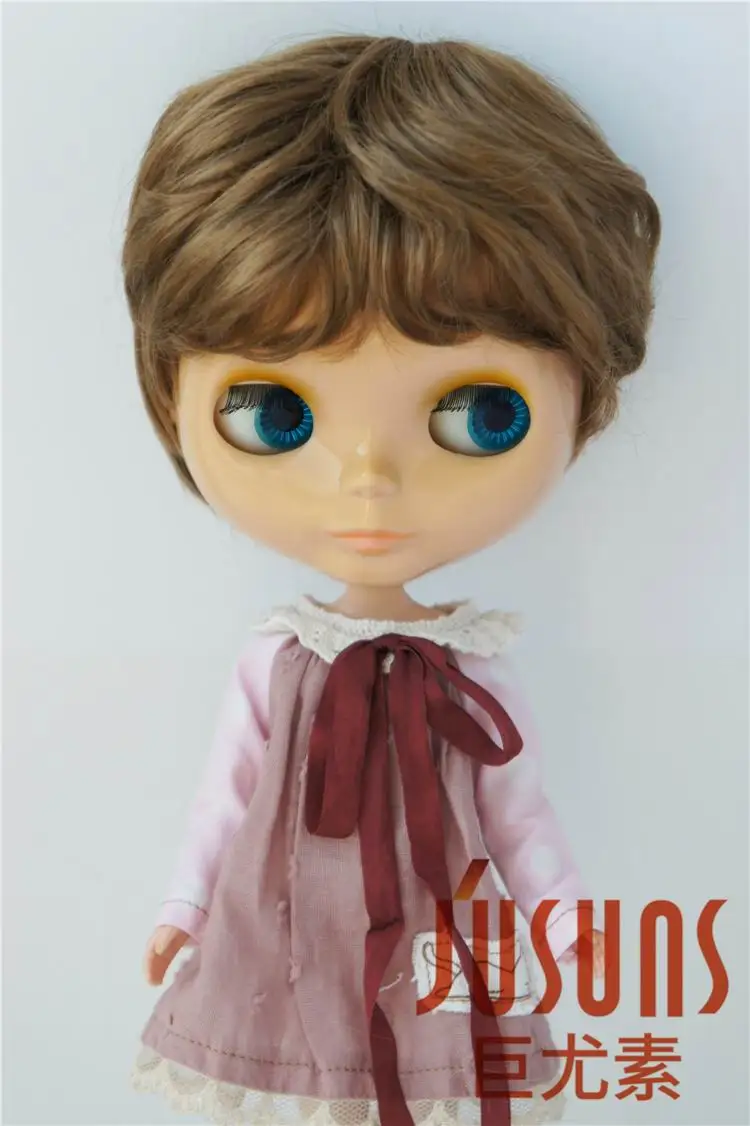 JD192 Blyth куклы парики 23-25 см синтетический мохеровый парик BJD кукла парик природа мальчишеские 9-10 дюймов куклы аксессуары