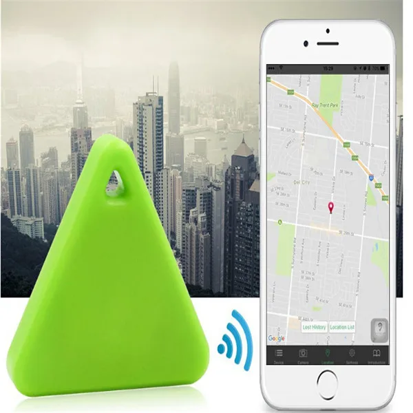Bluetooth Смарт мини тег трекер Pet Детский кошелек ключ искатель gps локатор сигнализация смарт-трекеры активности - Цвет: Зеленый