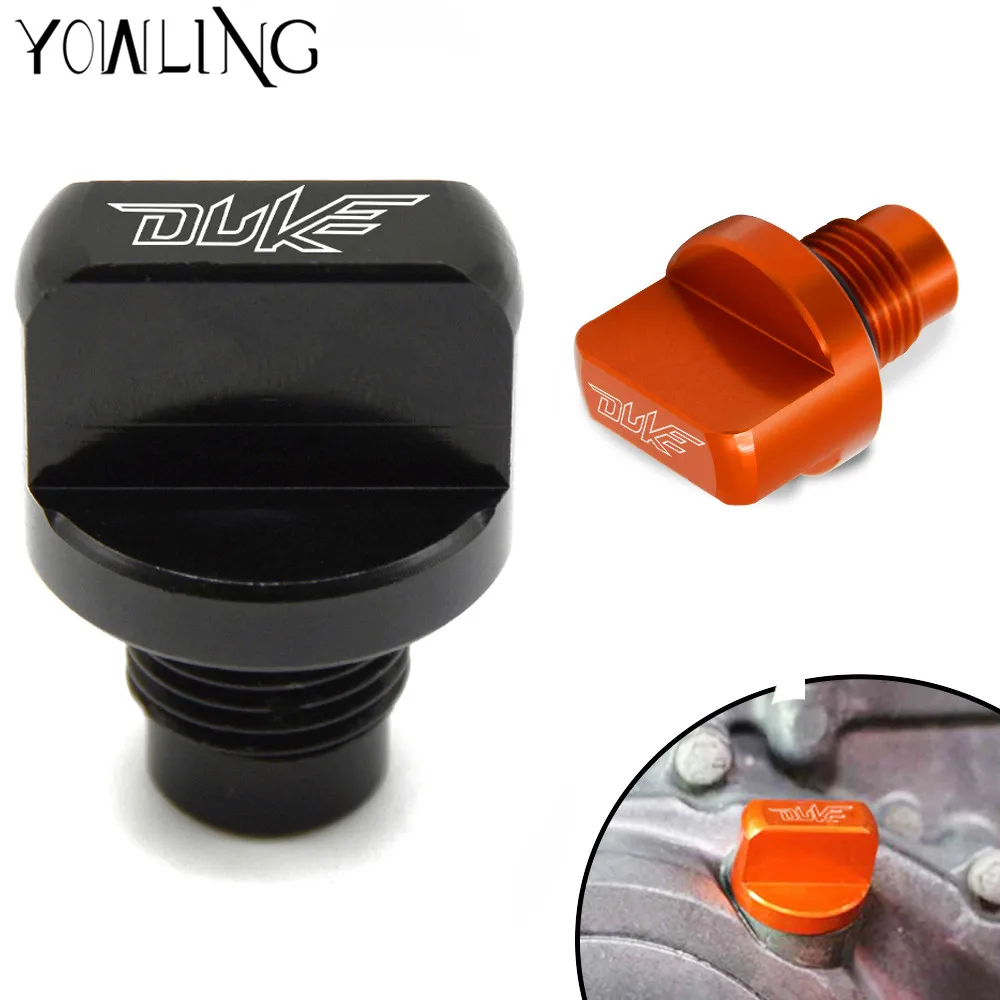 

Motorcycle Accessories CNC Orange Engine Magnetic Oil Drain Plug For KTM DUKE 125 200 390 duke390 duke125 duke200 RC 125/200/390