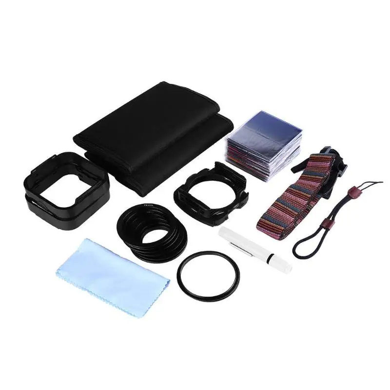 43 in 1 DSLR Camera Square Lens Filters Kit with Transfer Ring Len Pen
