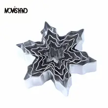 5 шт./компл. Рождество Фондант Торт Печенье Резак Инструменты Нержавеющая сталь снежинка набор печенья украшения выпечки инструмент