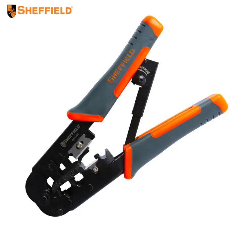 

SHEFFIELD Multifunctional 6P/8P network crimping pliers Cable wire Stripping, Cutting and Precision terminal Crimping tools