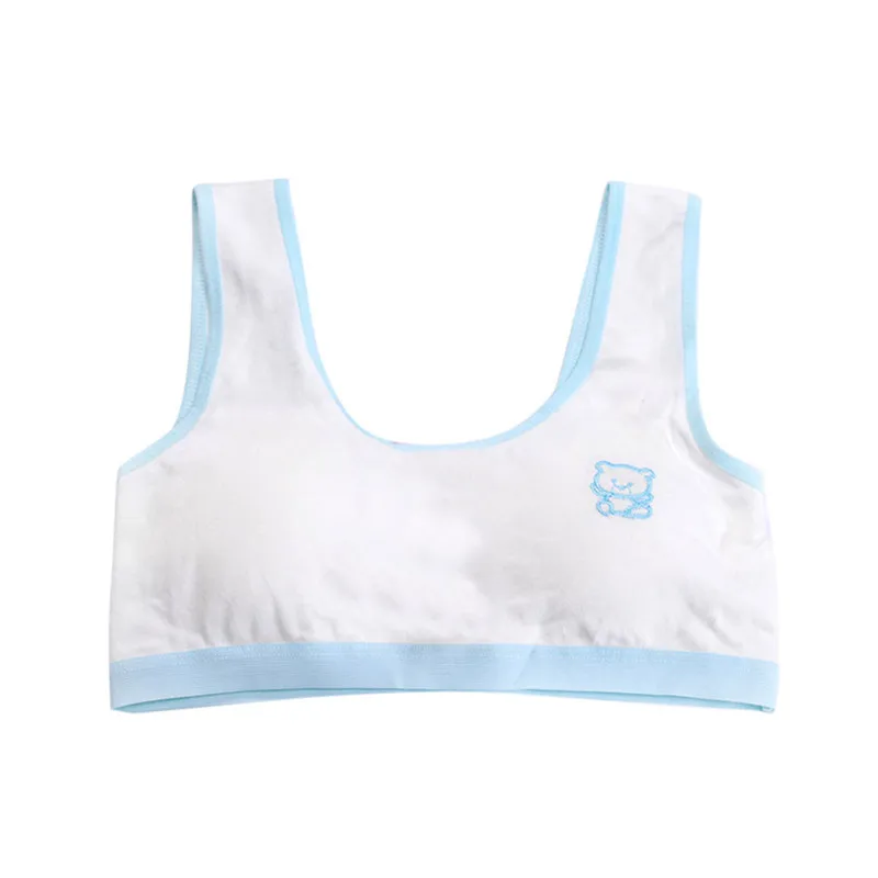 Underwear girl cotton clothes New Lovely Girls Printing Underwear Bra Vest Children Underclothes Sport Undies  (21)