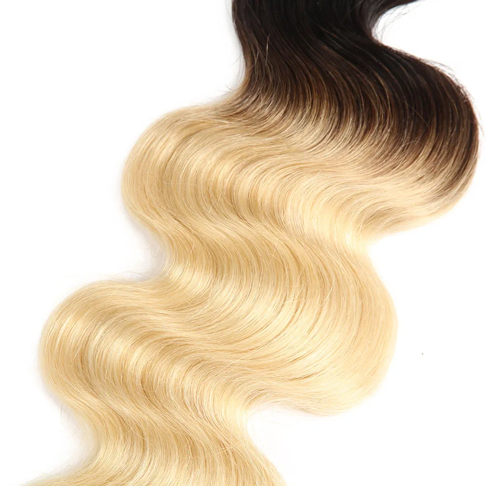 Sleek T1B/613 Blonde Bundles Brazilian Hair Body Wave 100% Human Hair Extension 1 Pc Remy Hair 10 To 30 inches Free Shipping