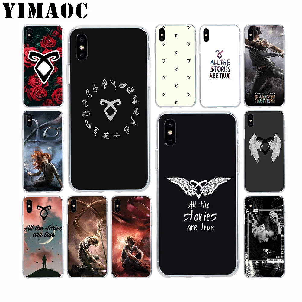

YIMAOC Shadowhunters Soft Silicone Case for Apple Iphone 11 Pro Xr Xs Max X 10 8 Plus 7 6S 6 Plus SE 5S 5 7Plus 8Plus