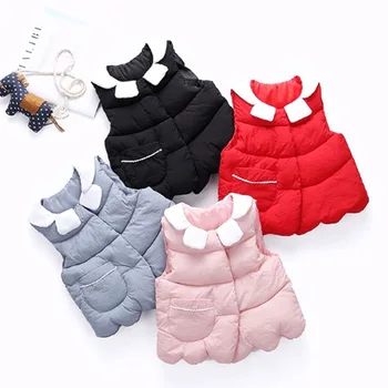 

2020 Girls Cotton Vest Baby Thicken Vest Children Vest Girls Outerwear Winter Jackets Children Clothing 2 3 4 5 6T Years old