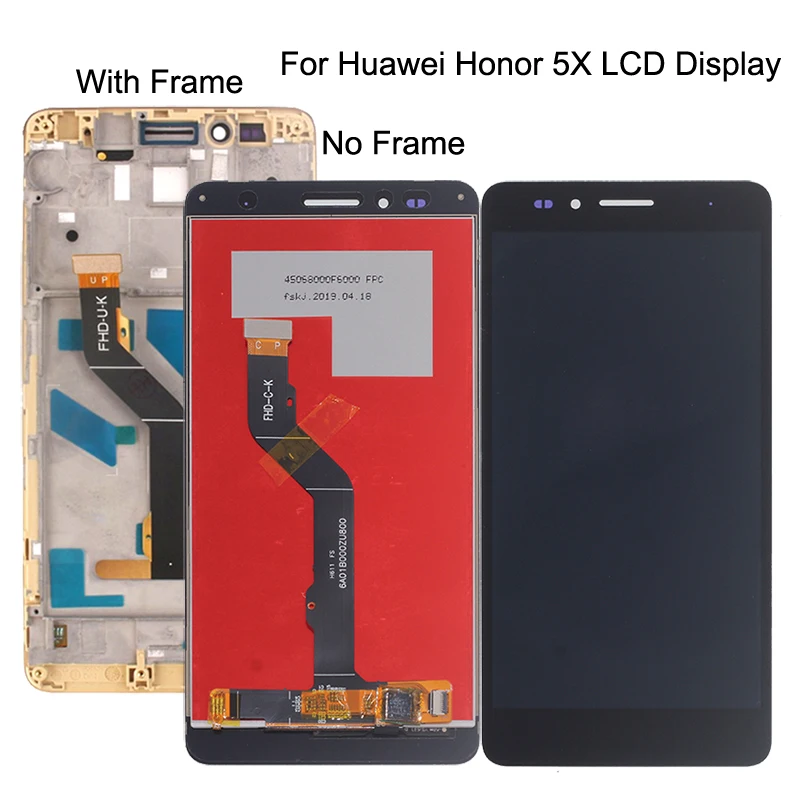 

5.5 high quality For Huawei Honor 5X LCD Display Touch Screen Digitizer Assembly Replacement For Huawei GR5 KIW-L21 Screen LCD
