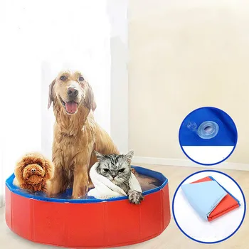 

Pet dog tub collapsible inflatable PVC material can be put into the water portable bath barrel dog supplies ZP4121911