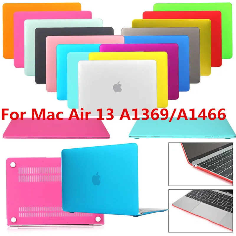 

New Smart Rubber Coat Hardshell Hard Case Cover for MacBook Air 13 A1369 A1466