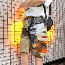 Весна и лето новые модные большие размеры Мужские Ретро японские Harajuku Tide хлопковые повседневные шорты