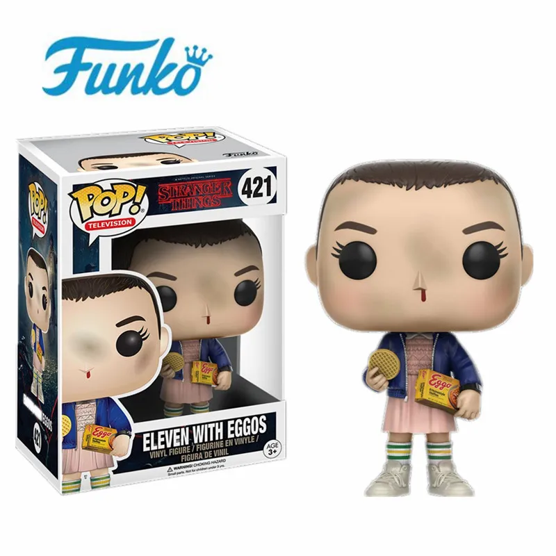 FUNKO POP Stranger Things тема игрушки Фигурки короткие волосы маленький 11...