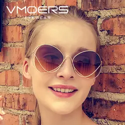 VMOERS Женская мода бабочка солнцезащитные очки Для женщин коричневый ретро роскошные солнцезащитные очки для Для женщин Винтаж Брендовая