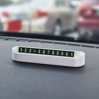 

Car Parking Card Plate Night LuminousTelephone Number Card For Renault Koleos Megane Scenic Fluence Laguna Velsatis